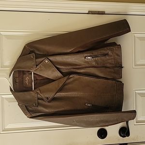 Women's faux leather jacket